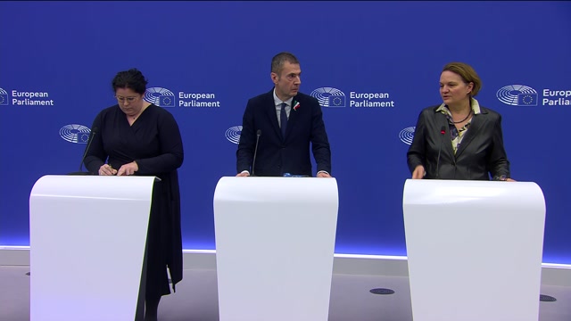 Press conference by Alessandro CIRIANI (ECR, IT) and Lena DÜPONT (EPP, DE), rapporteurs on Safe countries of origin and safe third country concept